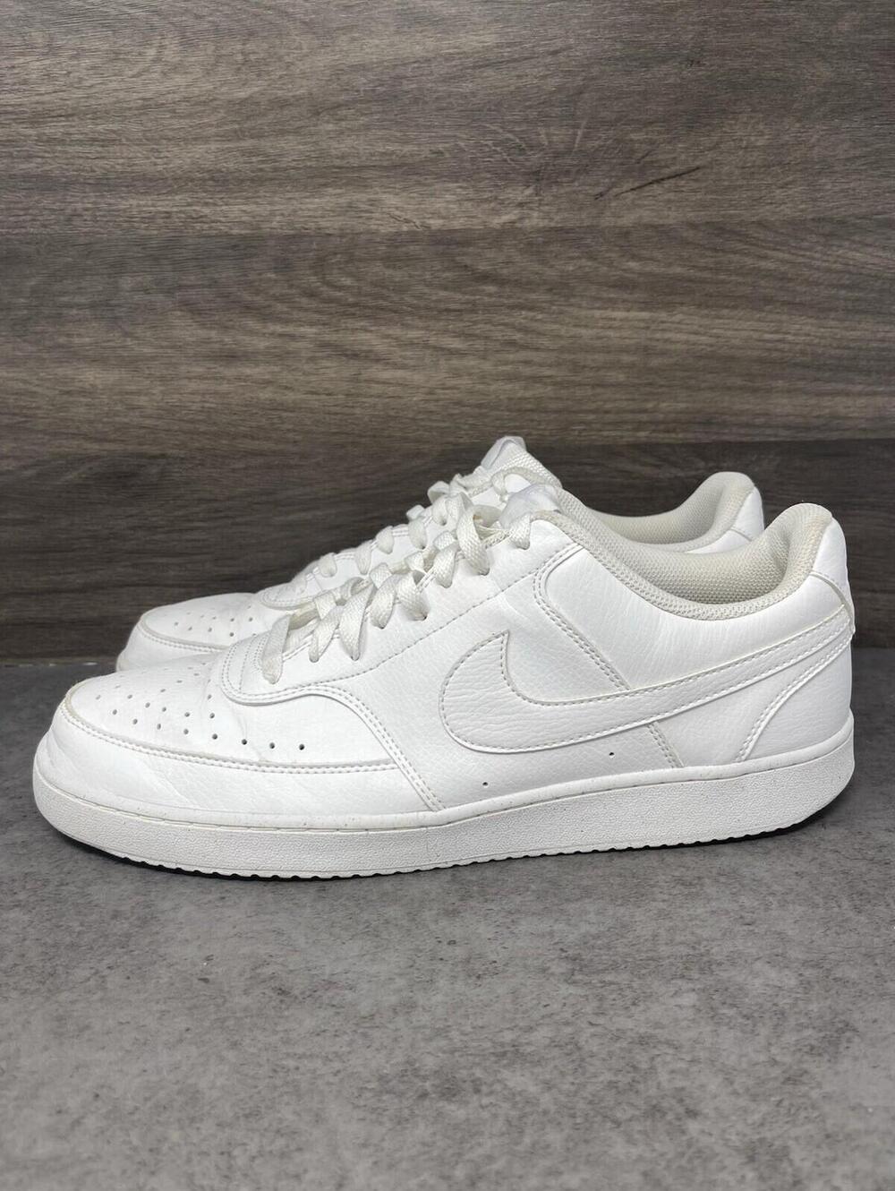 Nike Court Vision Low Next Nature Sneakers Mens Size 14 White DH2987-100